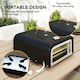 image 6 of Outsunny Outdoor Tabletop Gas Pizza Oven with 12" Pizza Stone & Peel, Black