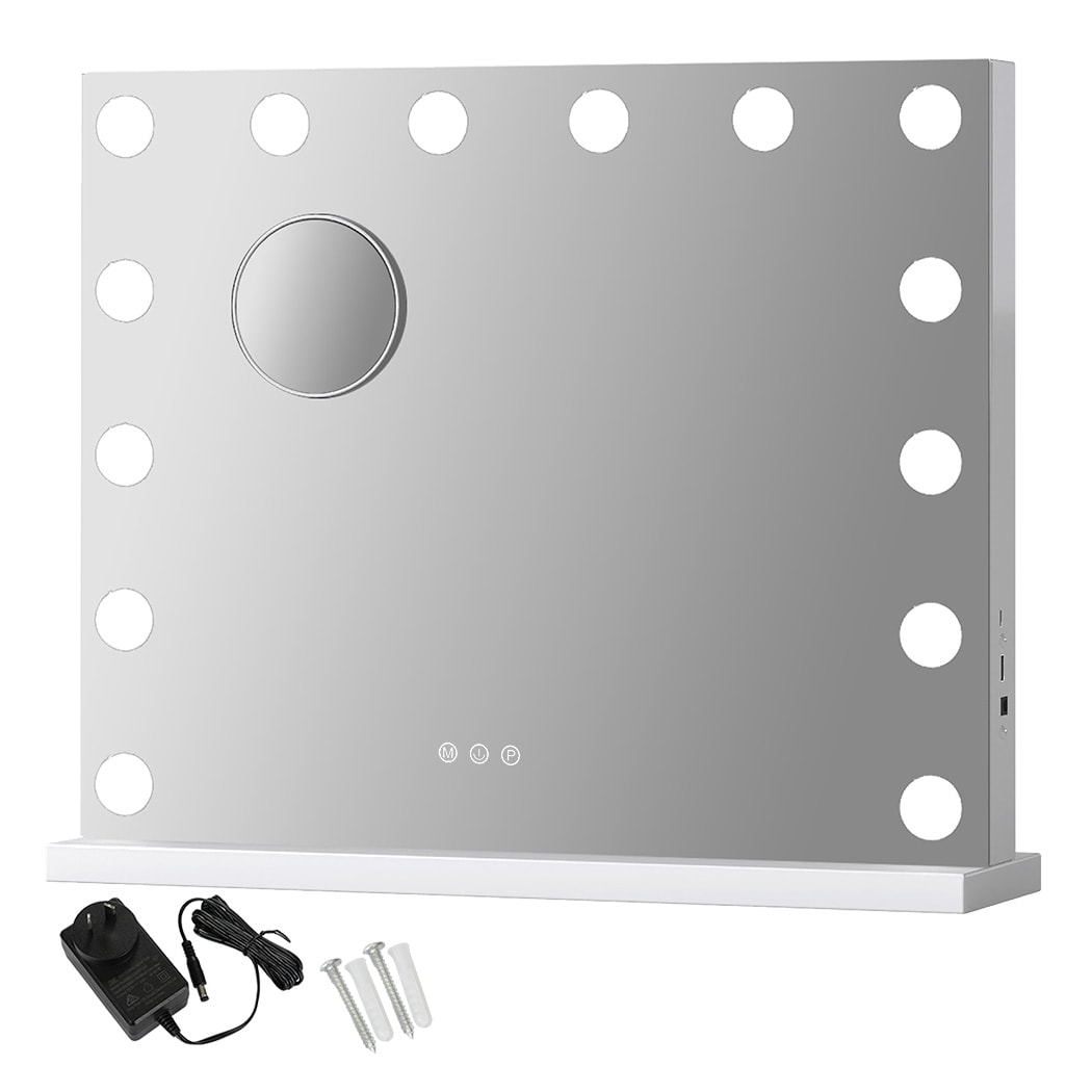 Emitto LED Hollywood Makeup Mirror Vanity Light Mirror 14 Dimmable LED Bulbs