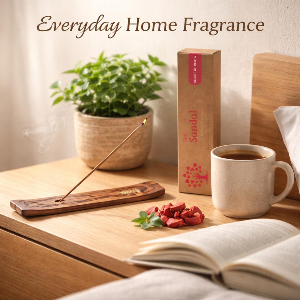 image 1 of Red Sandal Incense Sticks 100g Approx. 75 Sticks – Scented Home Fragrance Agarbatti
