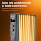 image 7 of PureMate 2500W Oil Filled Radiator, 11 Fin Portable Electric Heater with Adjustable Thermostat, 24hr Timer & 3 Heat Settings
