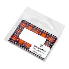 NJ Products Tartan Jam Pot Labels