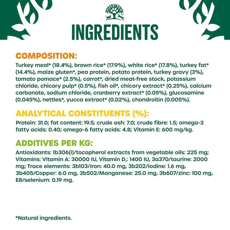 image 1 of James Wellbeloved Turkey/Rice Cat Senior 1.5KG