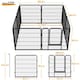 image 3 of Yaheetech 8 Metal Dog Playpen Panels, 80 × 80 cm Black
