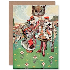 Alice in Wonderland Carroll King Queen Art Card