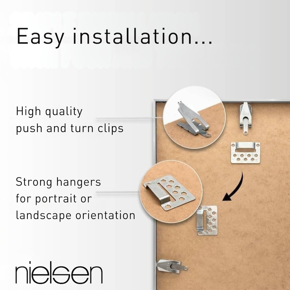 image 1 of Nielsen C2 Aluminium Picture Frame - Real Glass - Soft Gold - 30cm x 30cm