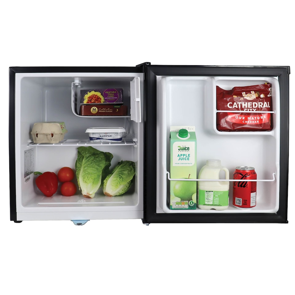 image 1 of Igenix IG3711BL Counter Top Fridge with Lock, 47 Litre, Black