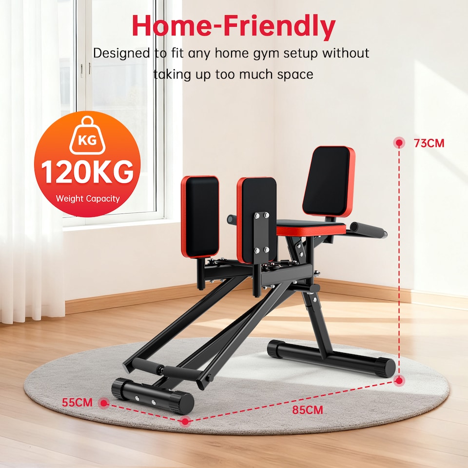 image 1 of Homefitnesscode Leg Trainer Hip Abductor Machine Home Fitness Equipment