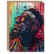image 1 of Psychedelic Portrait African Man Dashiki Him Her Birthday Card
