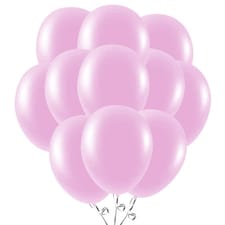 Crystal Pink Latex Balloons 23cm / 9 in - Pack of 50
