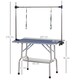 image 4 of PawHut Metal Adjustable Dog Grooming Table Rubber Top 2 Safety Slings Mesh