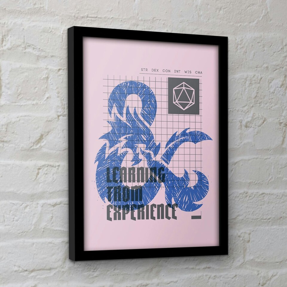 image 1 of Dungeons & Dragons (Learning From Experience) Framed 30x40cm Print