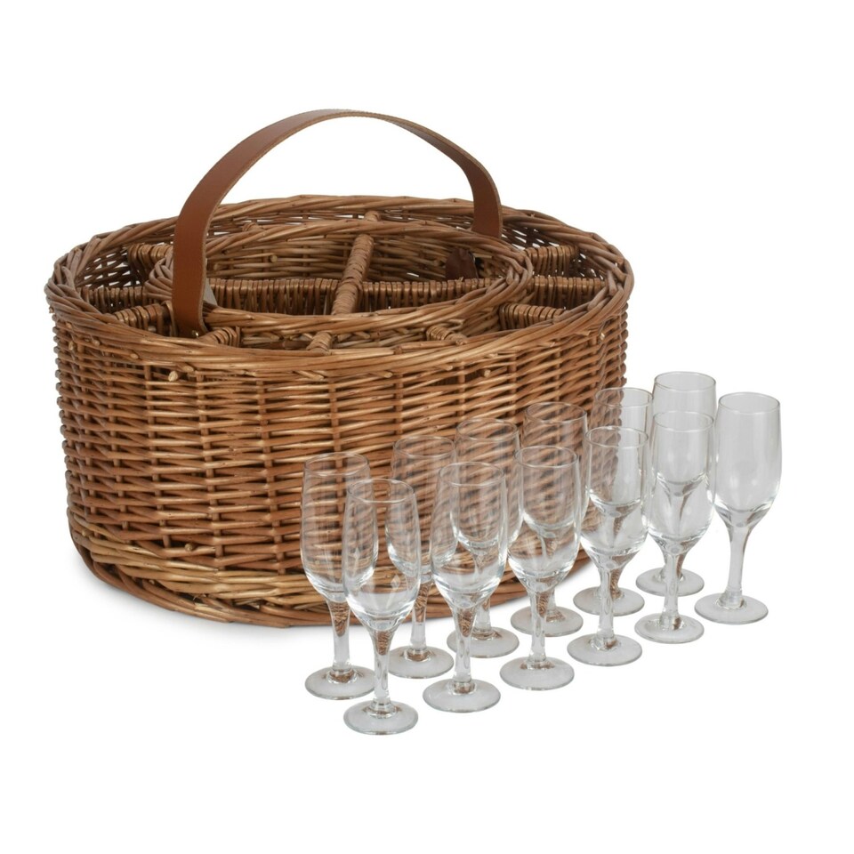 image 1 of Wicker Light Steamed Garden Party Basket