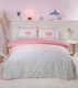 image 1 of Dalmation Polycotton Reversible Duvet Cover Set with Pillowcase | Pink | King
