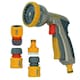 image 1 of Hozelock Multi Plus Spray Gun Water Hose Pipe 8 Function Metal & Fittings