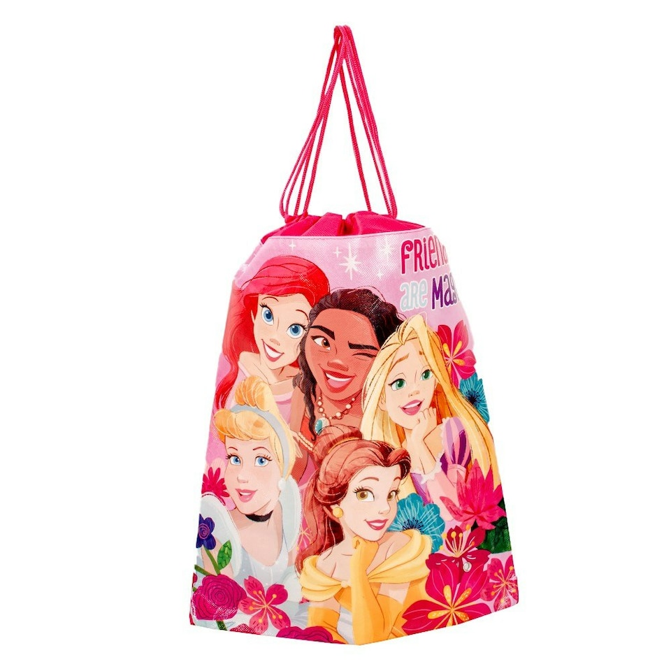 image 1 of Disney Princess Drawstring Shoe Bag - Pink - One Size Pink | One Size