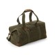 image 1 of Quadra Heritage Leather Accents Holdall - Olive Green - One Size