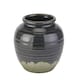 image 1 of Seville Collection Squat Vase - Ceramic - L18 x W18 x H17 cm - Navy Blue