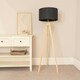 image 1 of ValueLights Jackson Natural Wooden Tripod Floor Lamp Base