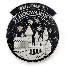 Harry Potter Hogwarts Castle Badge - Navy Blue/White - One Size