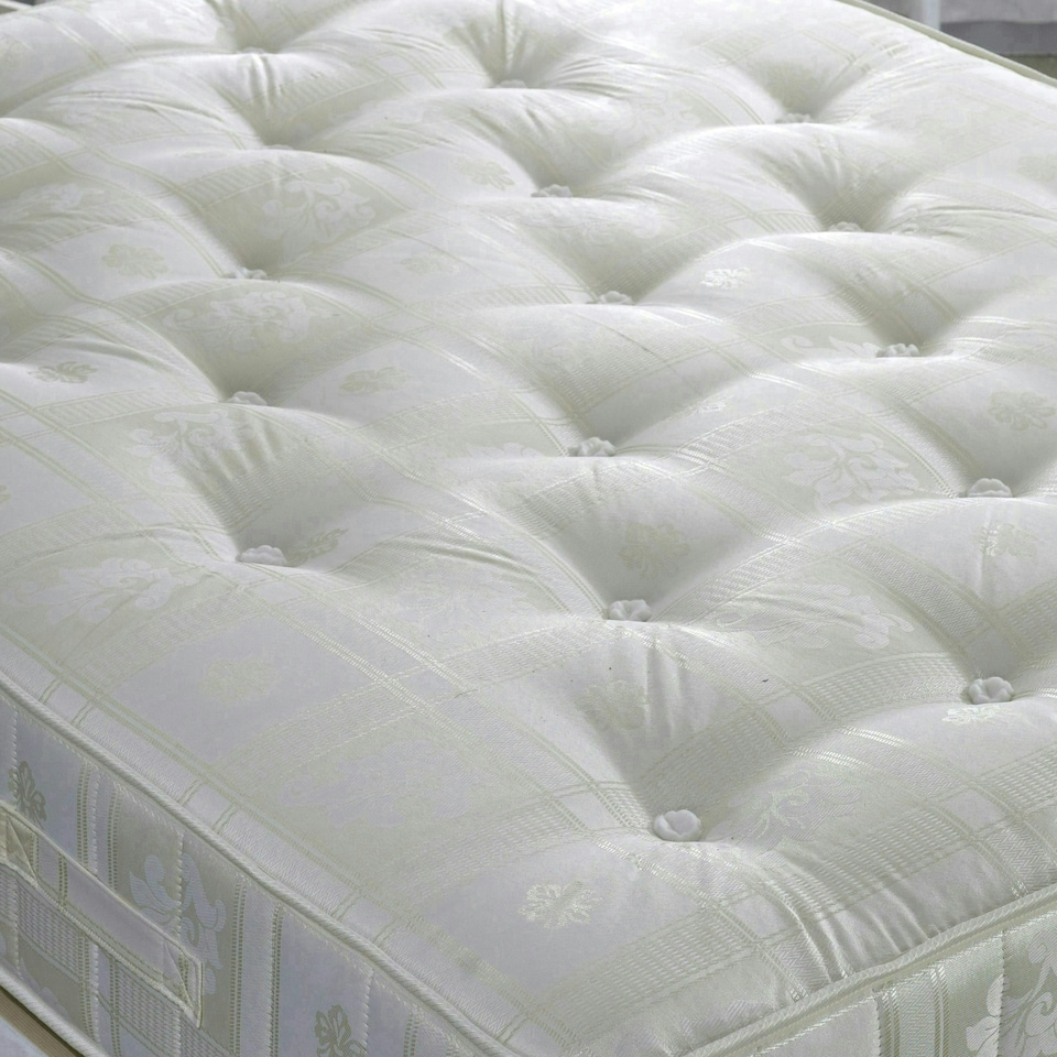 image 1 of Dawson White Wooden Ottoman Bed And Majestic 1000 Pocket Sprung Mattress Double N/A