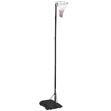 Pro Spec Adjustable Netball Net Post - Black 3.05m