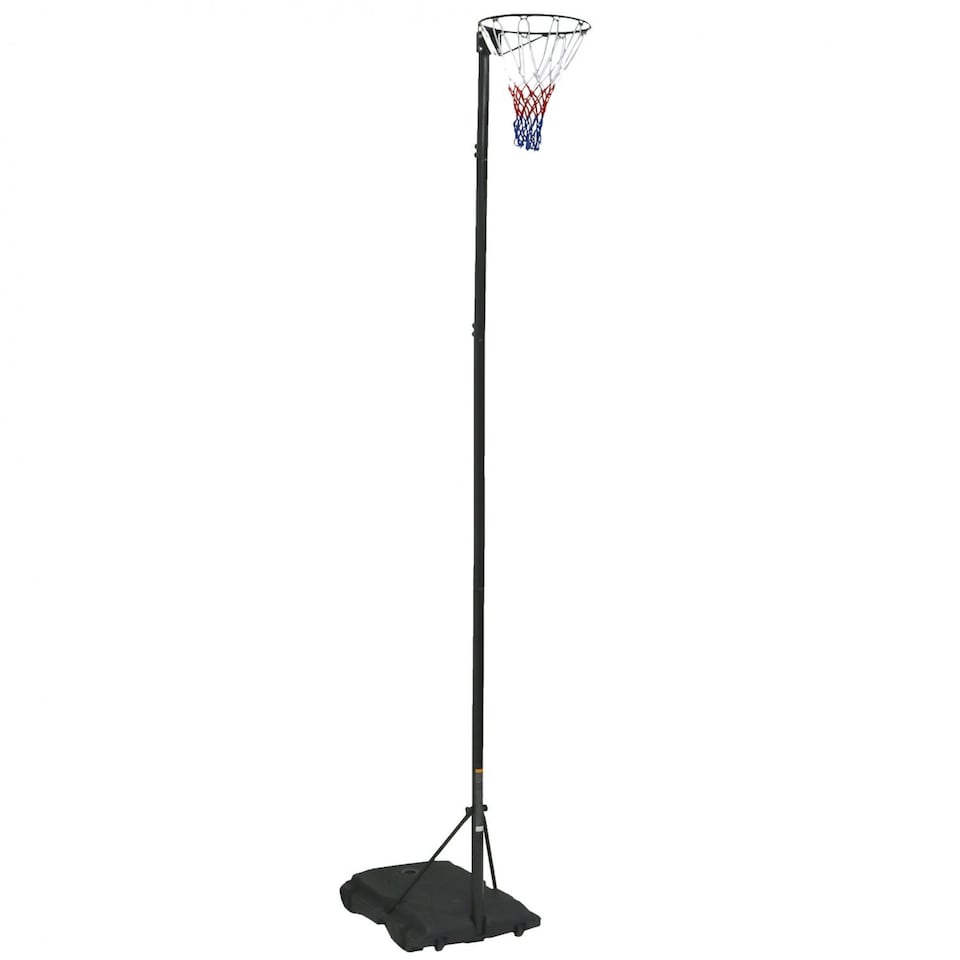 image 1 of Pro Spec Adjustable Netball Net Post - Black 3.05m