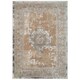 image 1 of KUKOON Warm Beige Distressed Traditional Medallion Bordered Rug 160cm x 230cm | Cream