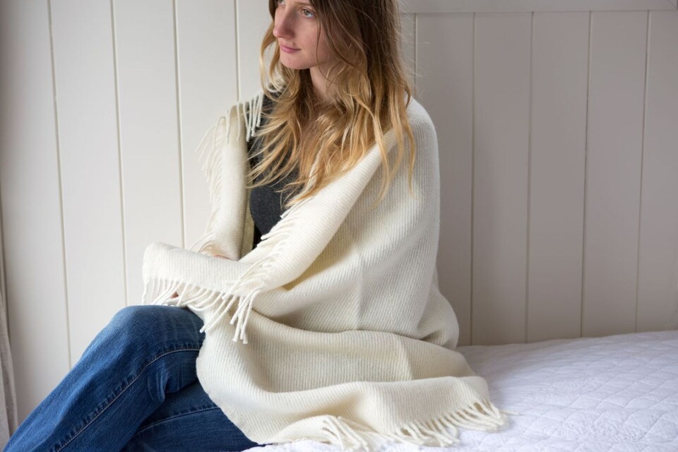 image 1 of Romney Marsh Wools, Copperhurst British Soft Wool Throw