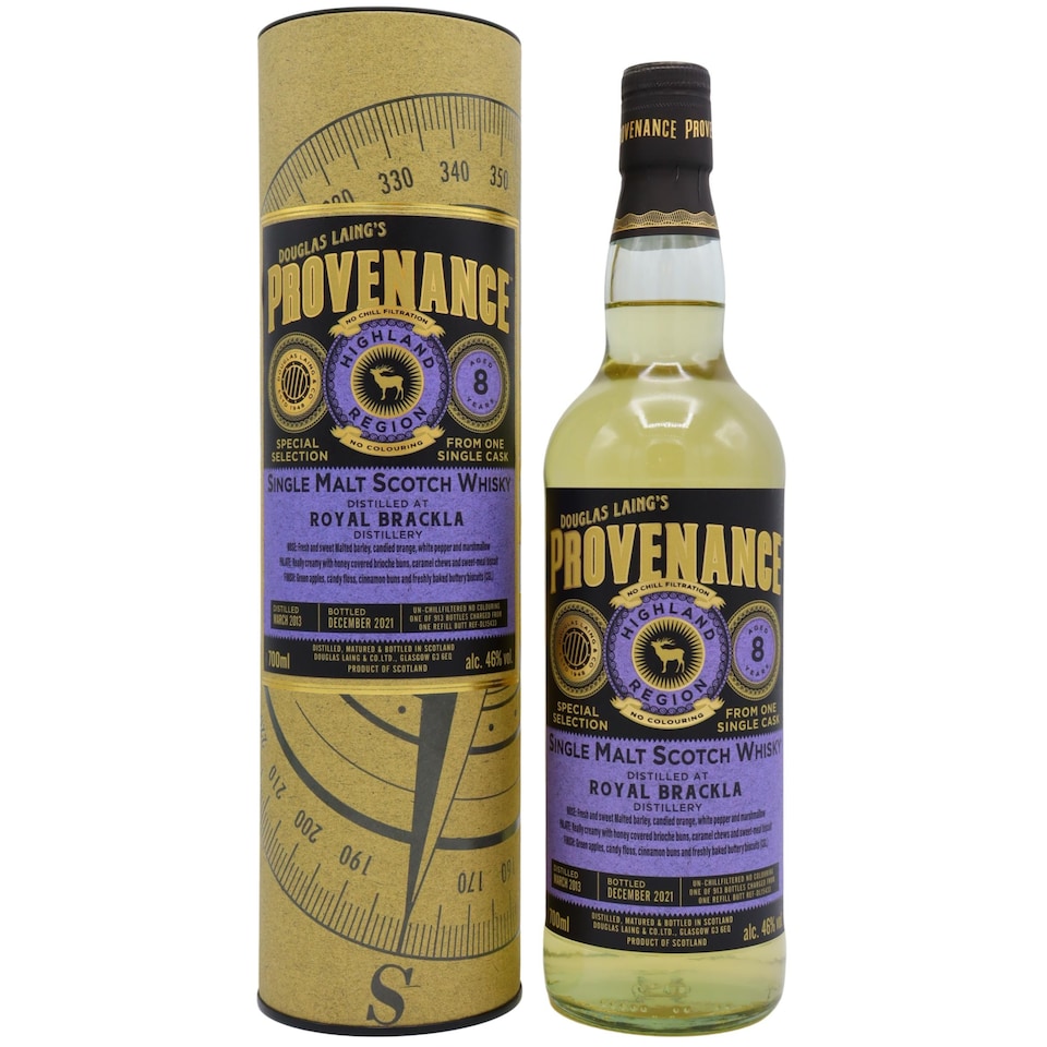 Royal Brackla - Provenance Single Cask No. 15433 2013 8 year old Whisky
