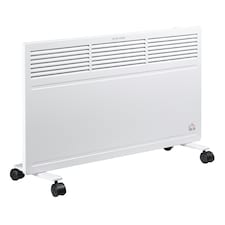 HOMCOM Convector Radiator Heater w/ Adjustable Thermostat  Safety Cut-Off, Black