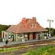 image 2 of Bachmann Scenecraft Narrow Gauge Station Red (Pre-Built)