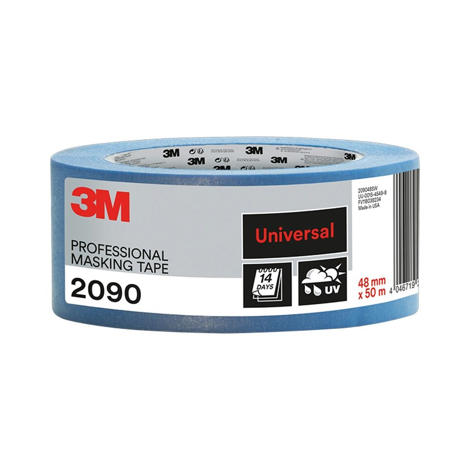 Scotch Blue Professional Masking Tape 2090 Universal 48mm x 50m - One Colour - One Size