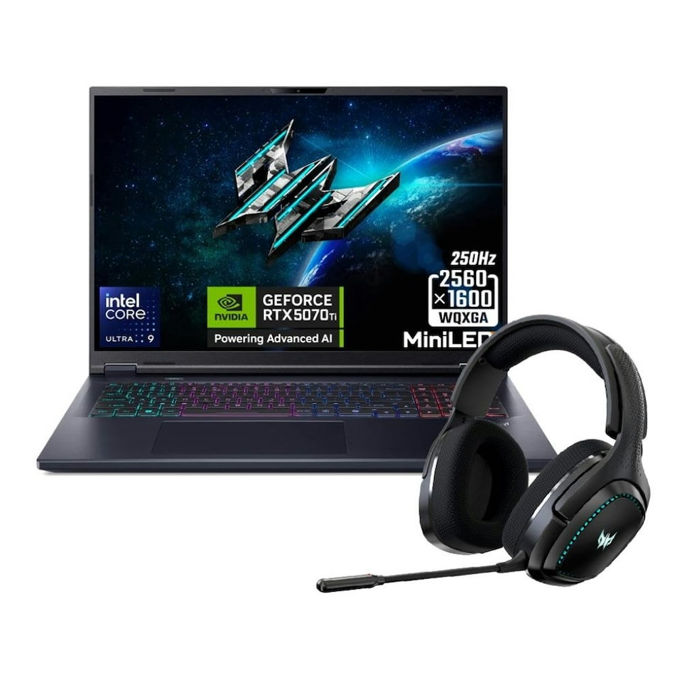 Acer Predator Helios Neo 18 AI Intel Core Ultra 9 275HX 16 GB RAM 1 TB SSD NVIDIA GeForce RTX 5070 Ti Gaming Laptop