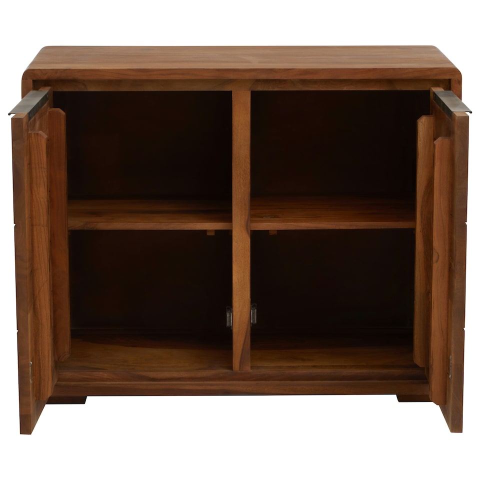 image 1 of Interiors by Premier Two Door Sheesham And Acacia Sideboard Brown