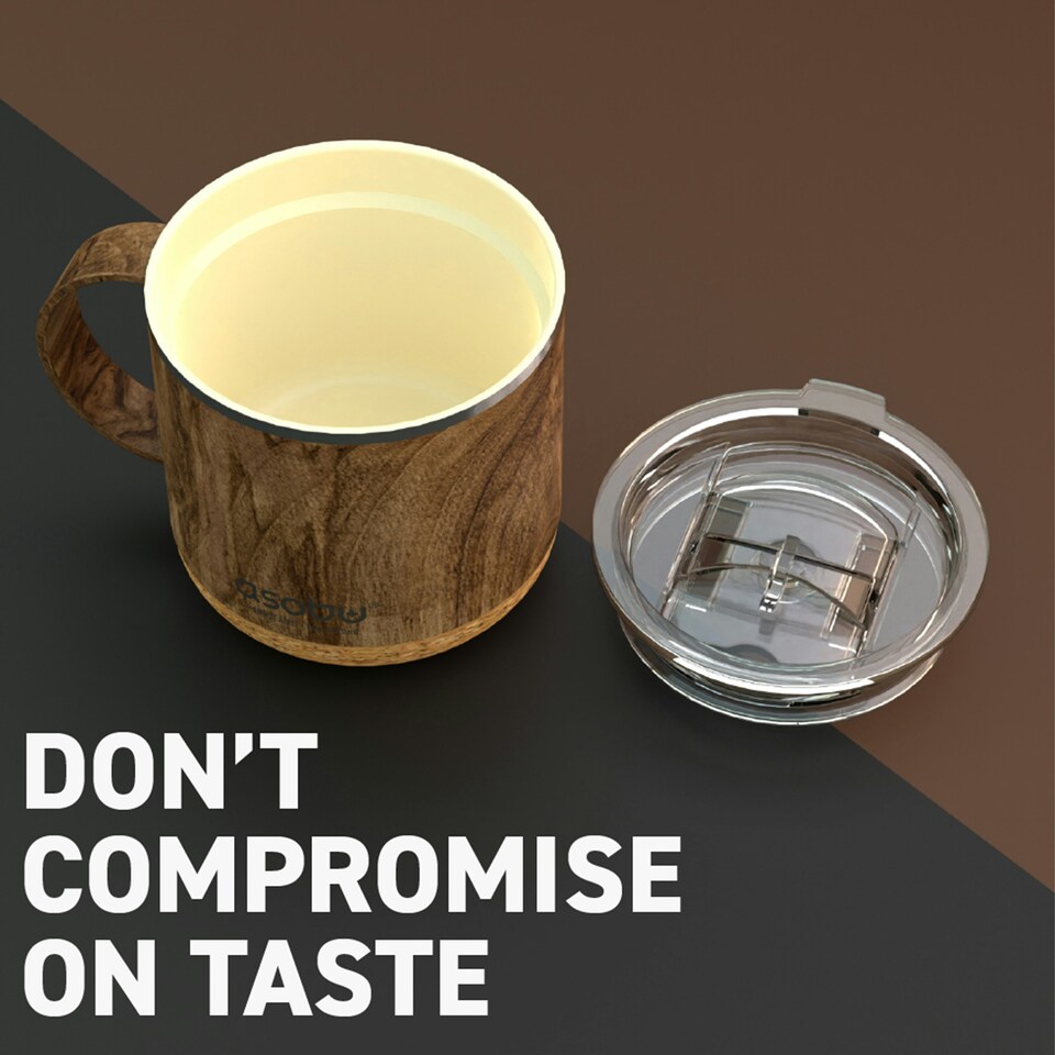 image 1 of Asobu Infinite Double Wall Vacuum Insulated Mug Wood 470ml