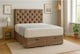 image 1 of Ottoman Foot Lift Beige Naples 3ft Single  Divan Bed With Mattress & Headboard