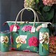 image 3 of Summerhouse by Navigate Sarah Kelleher Hydrangea Plantation Teal 2 in 1 Convertible Lunch Tote