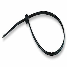 PRO POWER - Weatherproof Cable Ties Black 200mm x 2.5mm 100 Pack