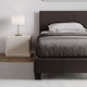 image 9 of Vida Designs Lisbon 3ft Single Bed Faux Leather, Brown, 90 x 190cm