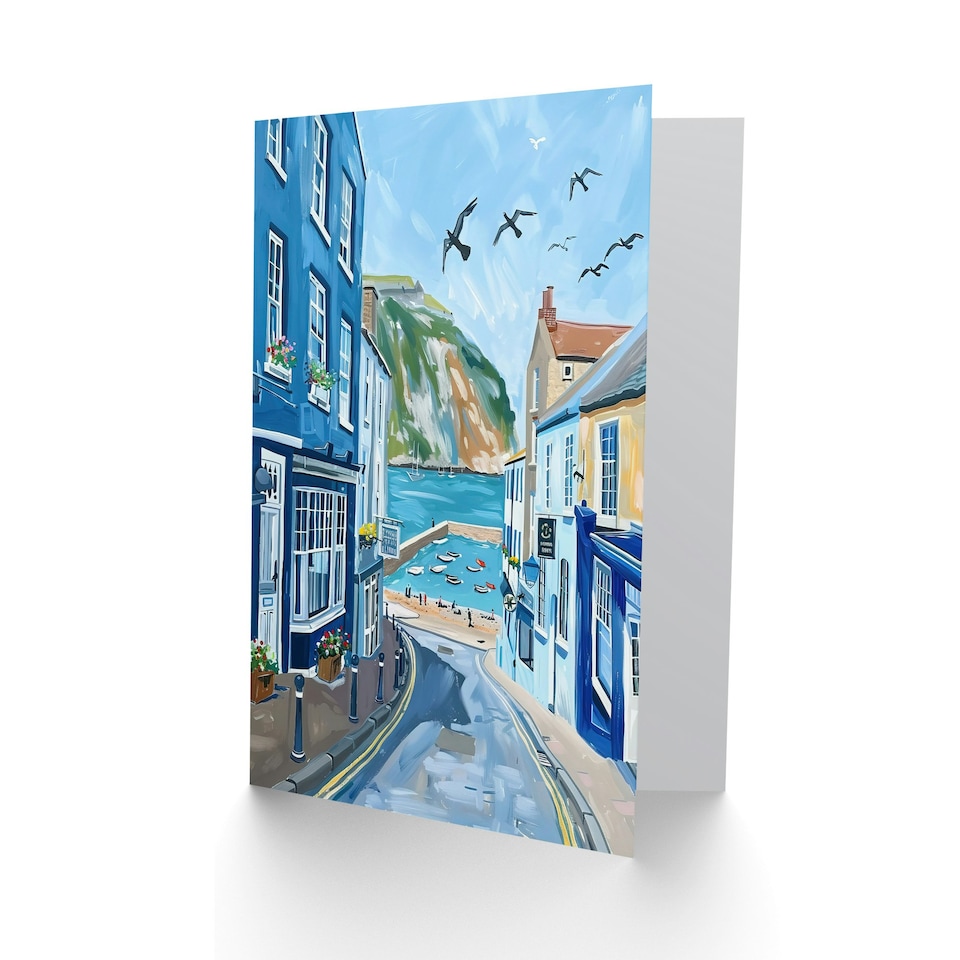 image 1 of West Bay Dorset England Sunny Day Him Her Birthday Card