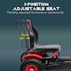 image 8 of HOMCOM Children Pedal Go Kart w/ Adjustable Seat, Inflatable Tyres - Red