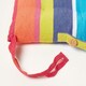 image 4 of Homescapes Seat Pad Luxury 100% Cotton Stripe Indoor Outdoor Garden Dining Cushion Multi | 40 x 40 cm
