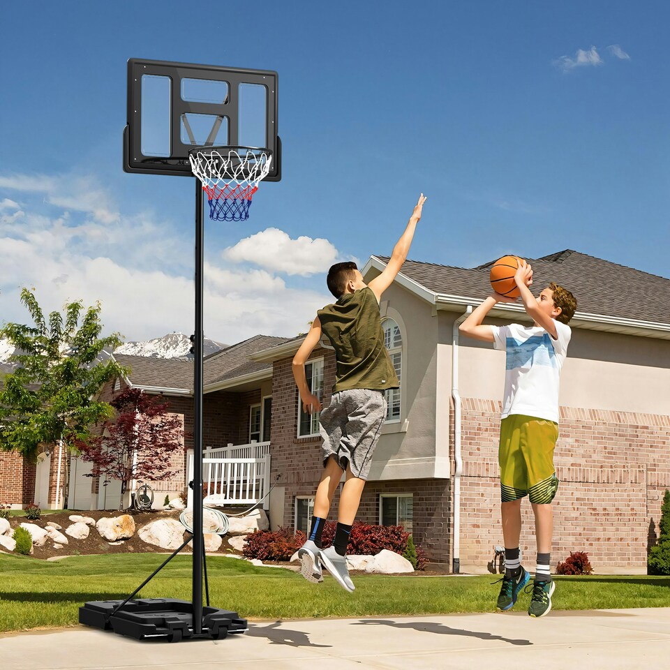 image 1 of SPORTNOW 2.3-3.05m Basketball Hoop and Stand with Base and Wheels