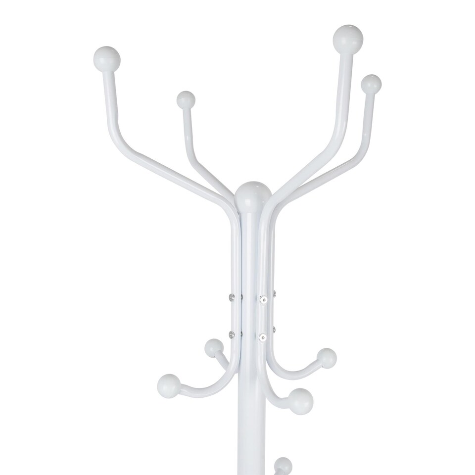 image 1 of Harbour Housewares Free-Standing Steel Coat Rack - White | White | White | One Size