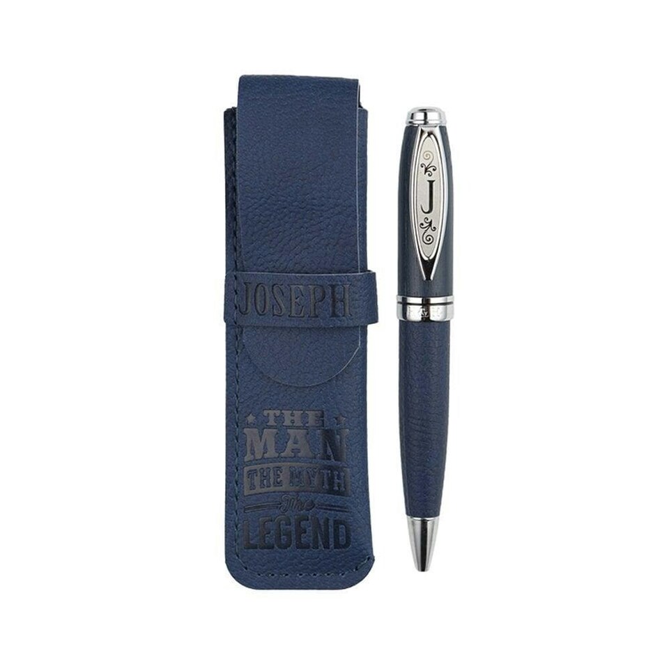 History & Heraldry Bamboo Ballpoint Pen Joseph - Blue