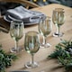 image 3 of Wine Glasses: 4 x Starry Skies Green Wine Glasses, Glass Green
