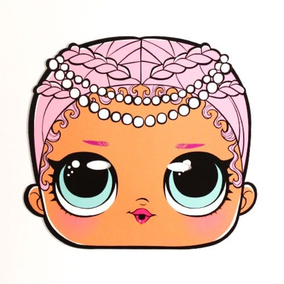 LOL Surprise Merbaby Cardboard Face Mask