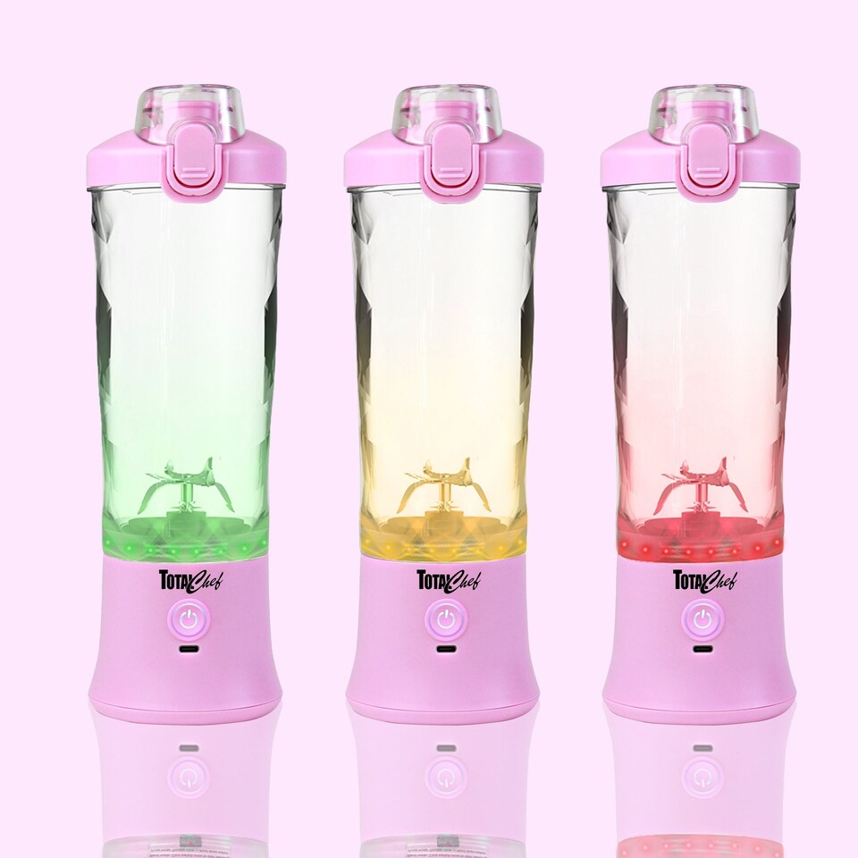 image 1 of Total Chef Cordless Portable Blender 600ml, USB Rechargeable, Lilac