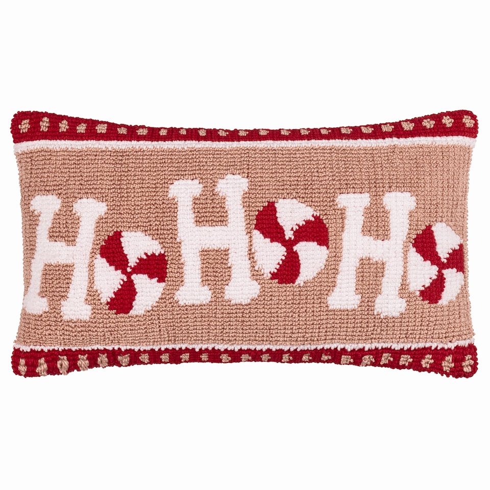 image 1 of Furn Candy Ho Ho Ho Tufted Christmas Cushion