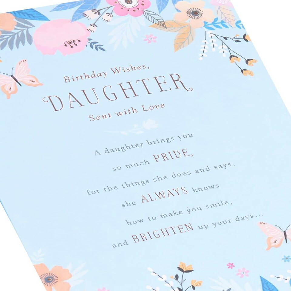 image 1 of Floral Loving Design Daughter Birthday Card